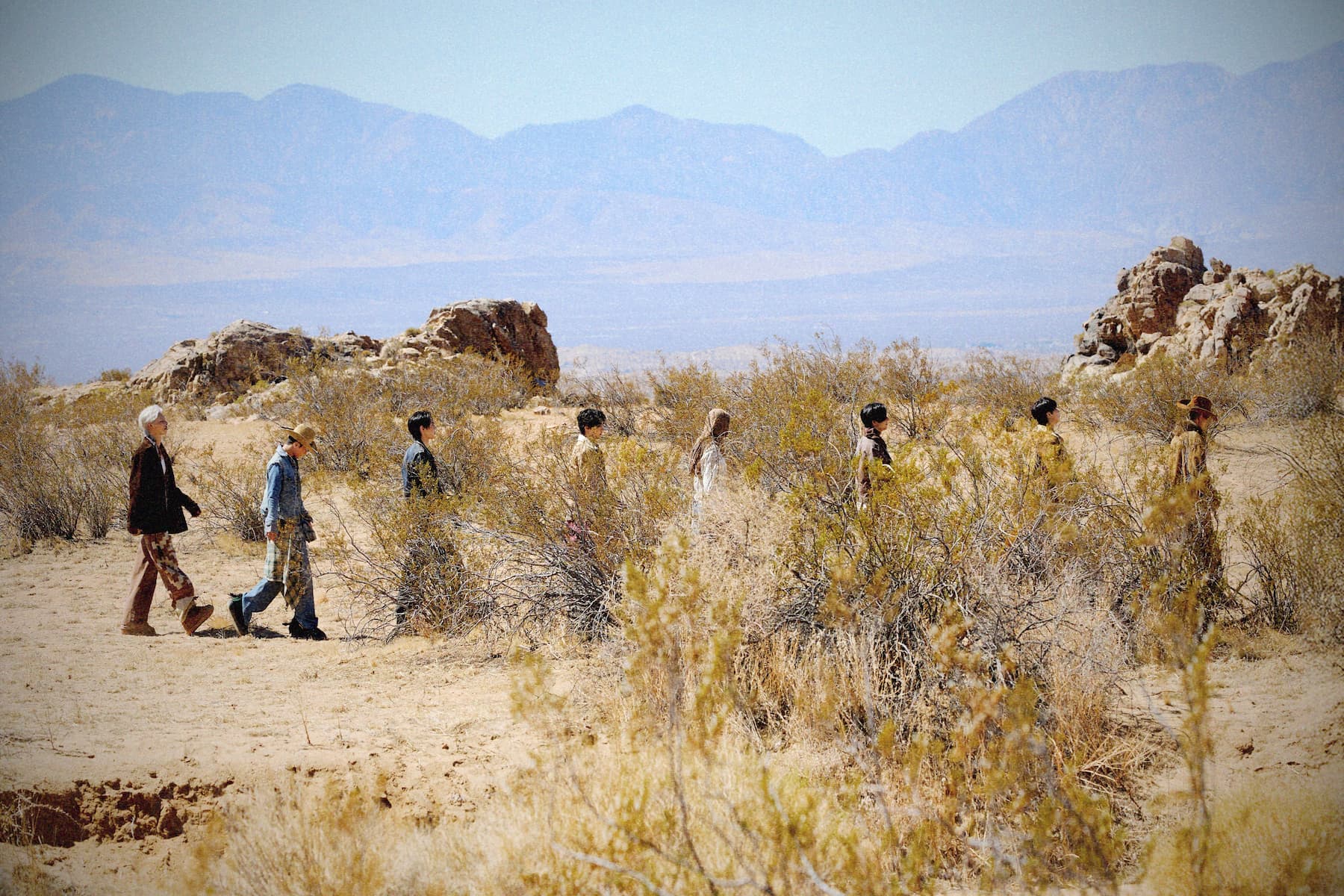 The vampire group spotted on the scene, accompanied by a woman