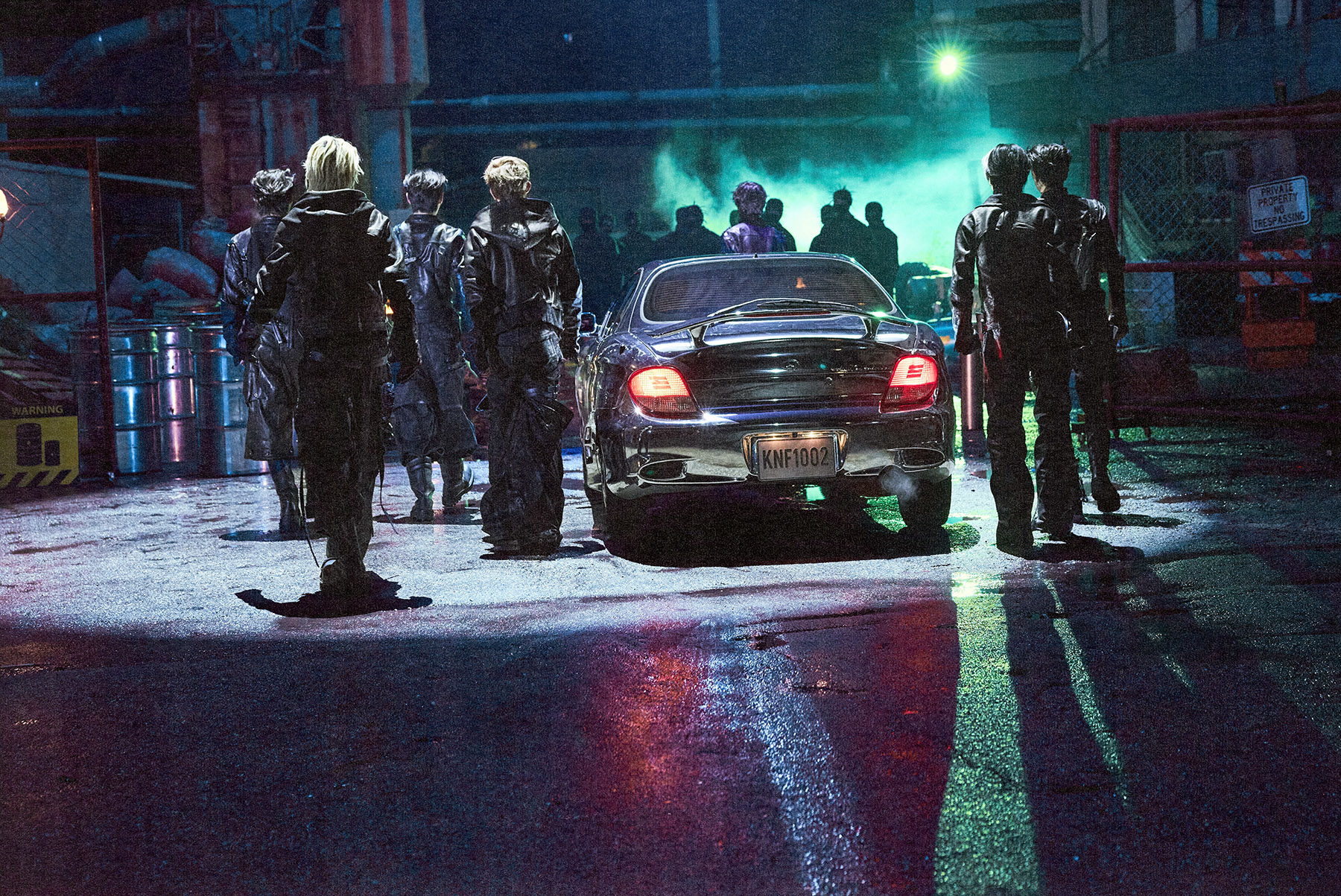 The vampire fugitives vs. the Vampire Pursuit Unit: A witness photo capturing the palpable tension just before the clash.