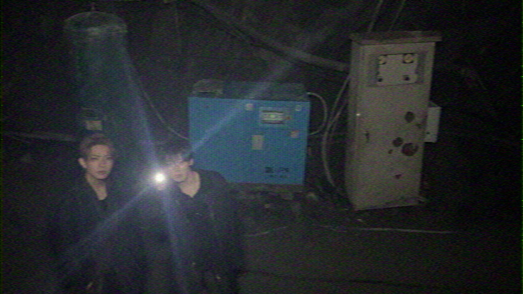 Seven silhouettes captured on CCTV moments before the collapse