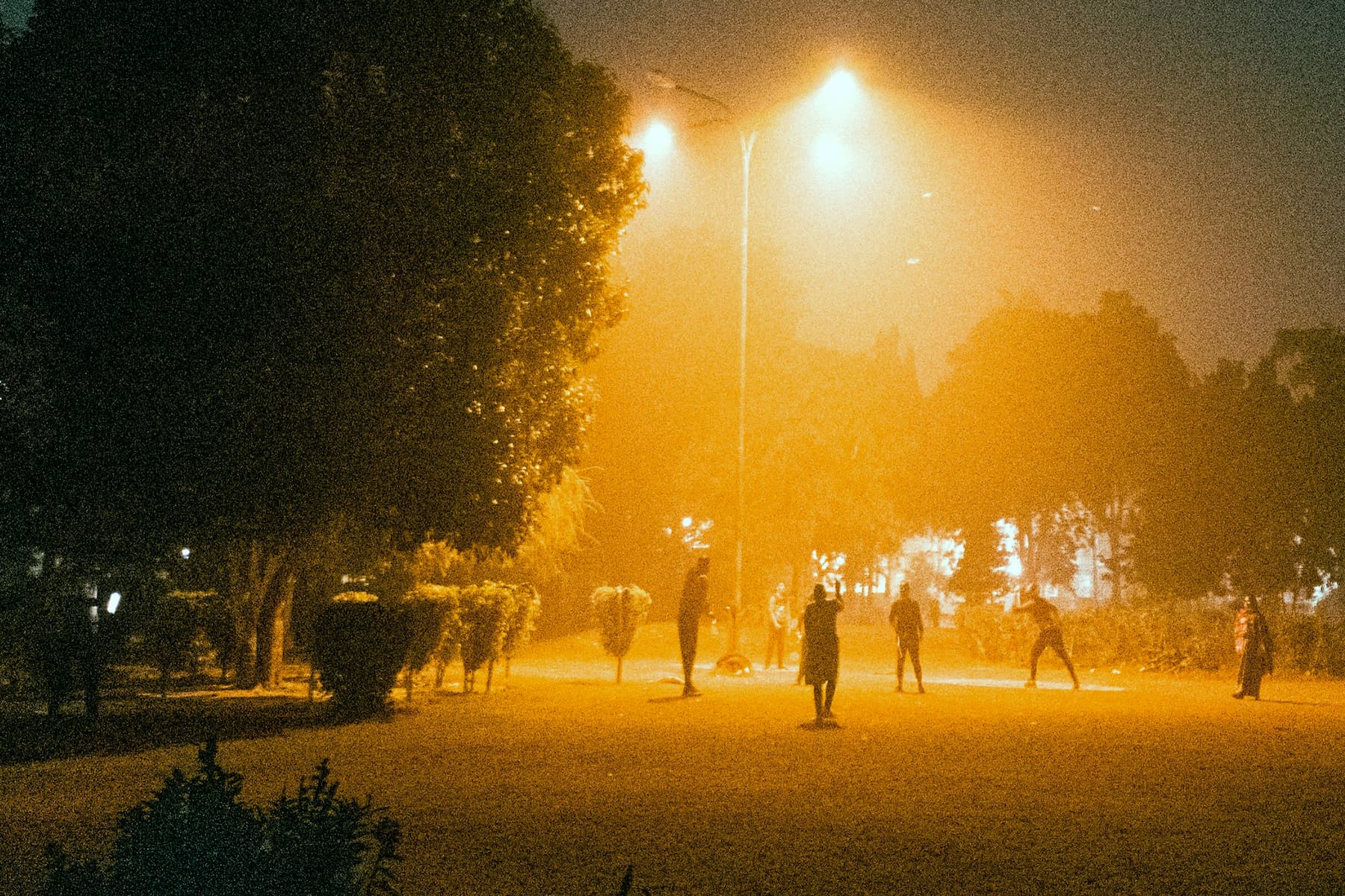 Hunter and Runner: A Nighttime Game of Tag with Humans
