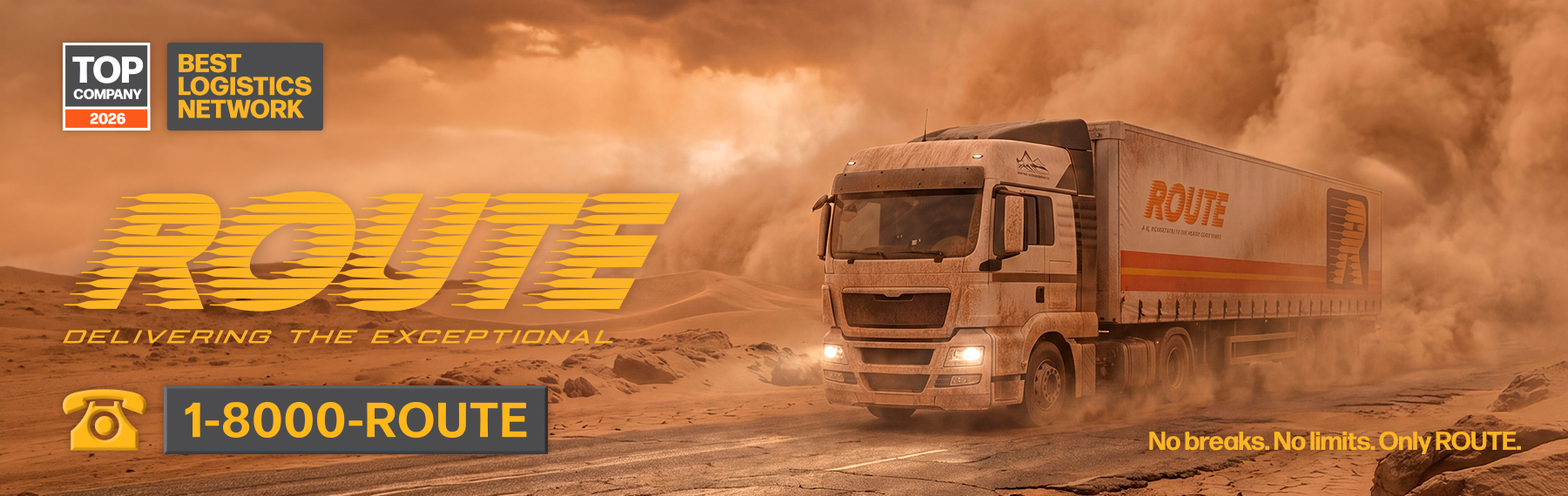 ROUTE — Delivering the exceptional. Still waiting for your delivery? 1-8000-ROUTE
